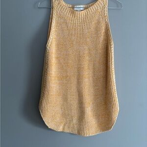 Loft Yellow Knit Sleeveless Top
